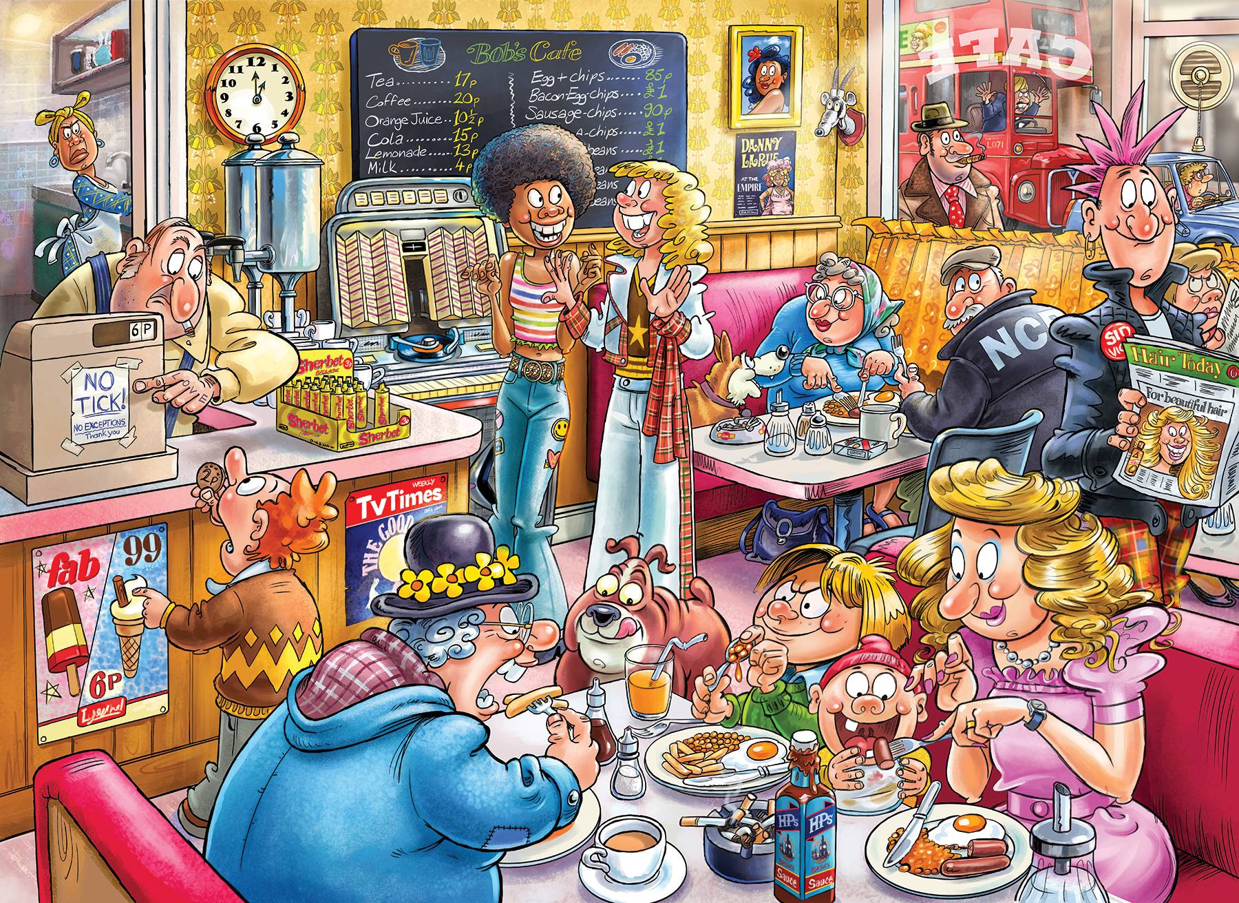 Wasgij Destiny 27, Von Kneipe zu Kaffeebar, 1000 Teile Puzzle