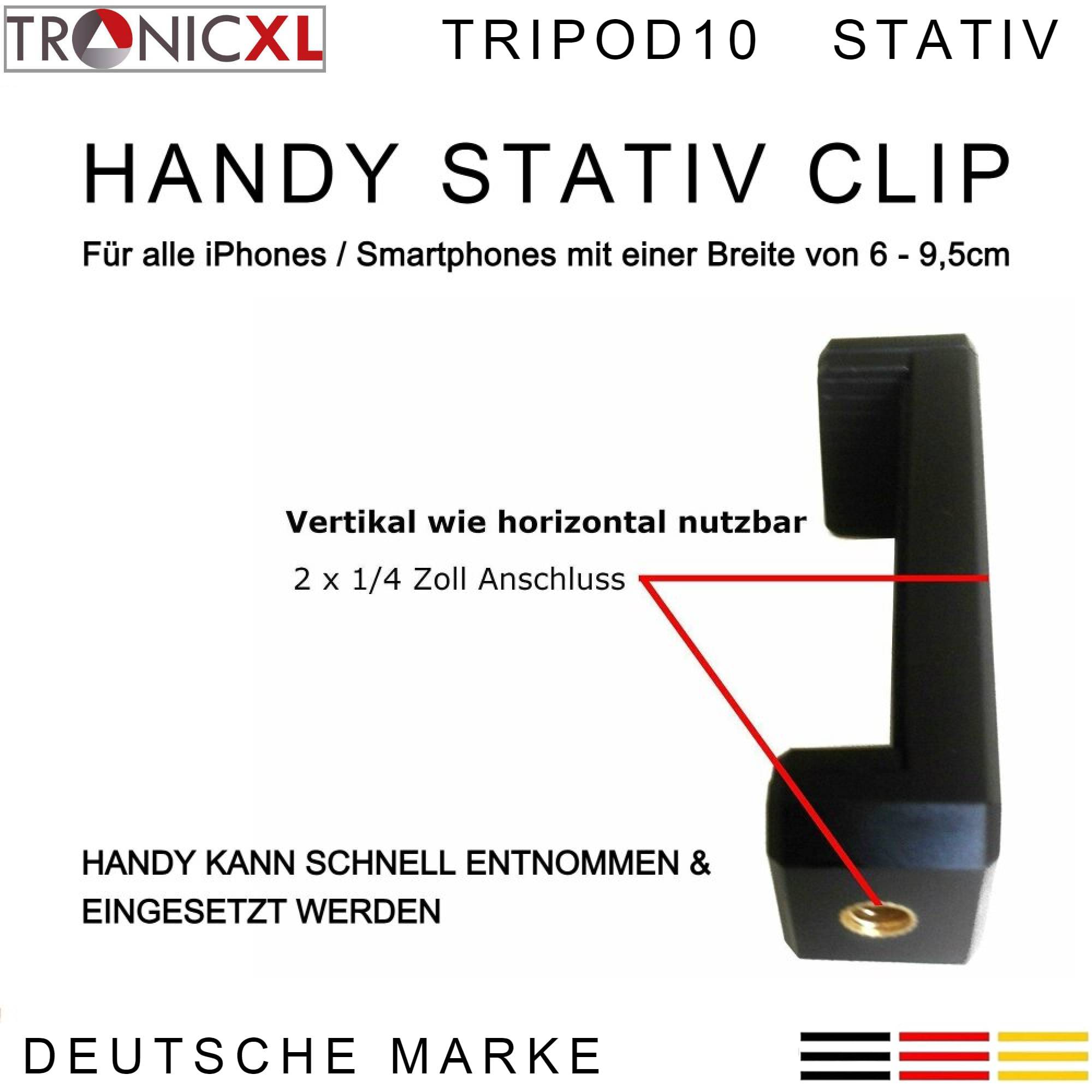 Tripod Smartphone Stativ Kamerastativ Handyhalterung Halter flexibel für Apple iPhone SE XS XR 2020 11 10 Pro Max 8 Plus