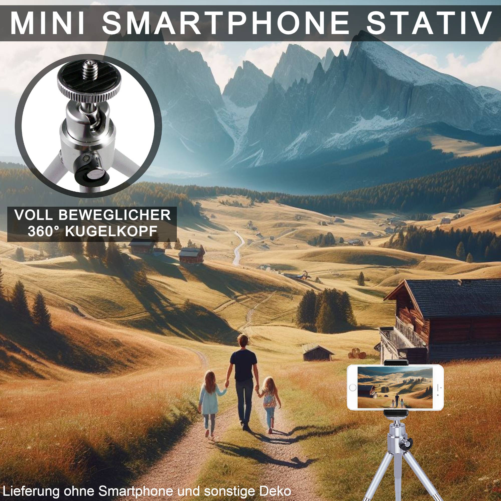 Tripod Smartphone Stativ Kamera Kamerastativ Smartphonestativ Halterung für Gigaset Gs190 GX290 GS290 GS195LS GS195