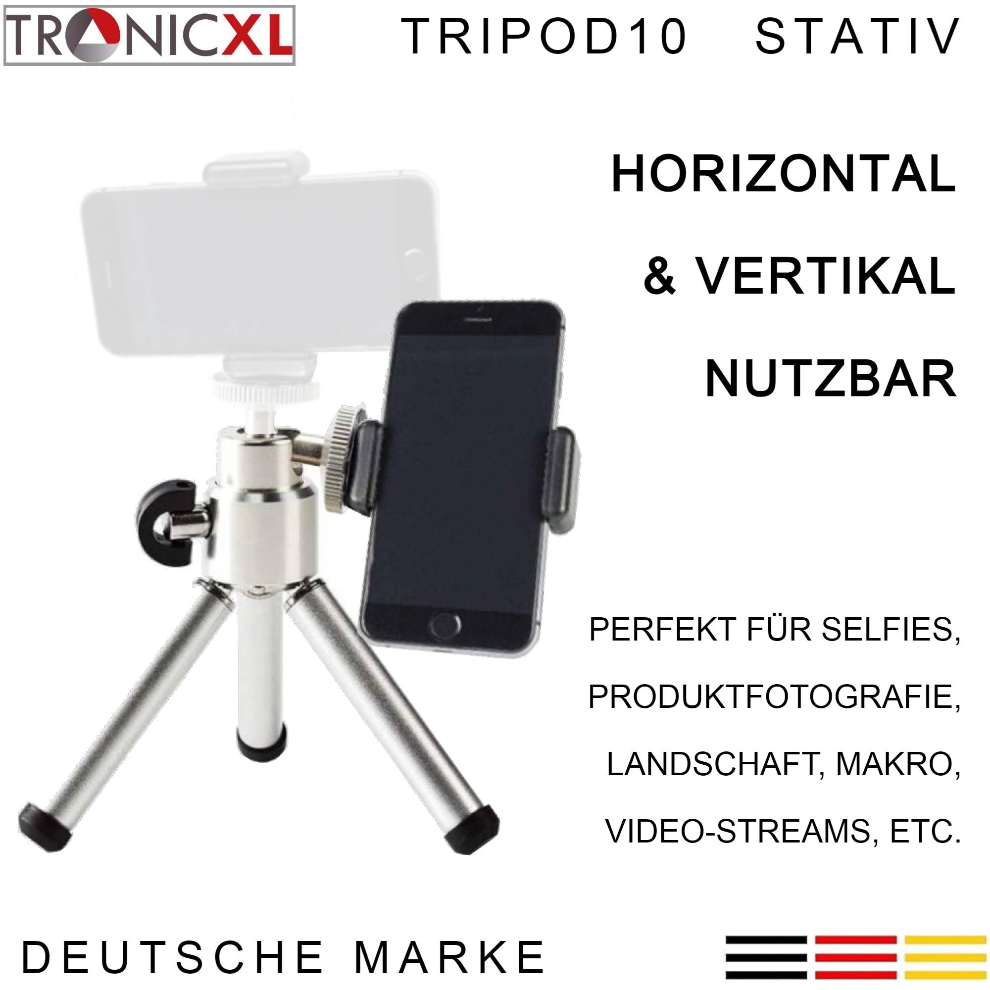 Tripod Smartphone Stativ Kamera Kamerastativ Smartphonestativ Halterung für Gigaset Gs190 GX290 GS290 GS195LS GS195