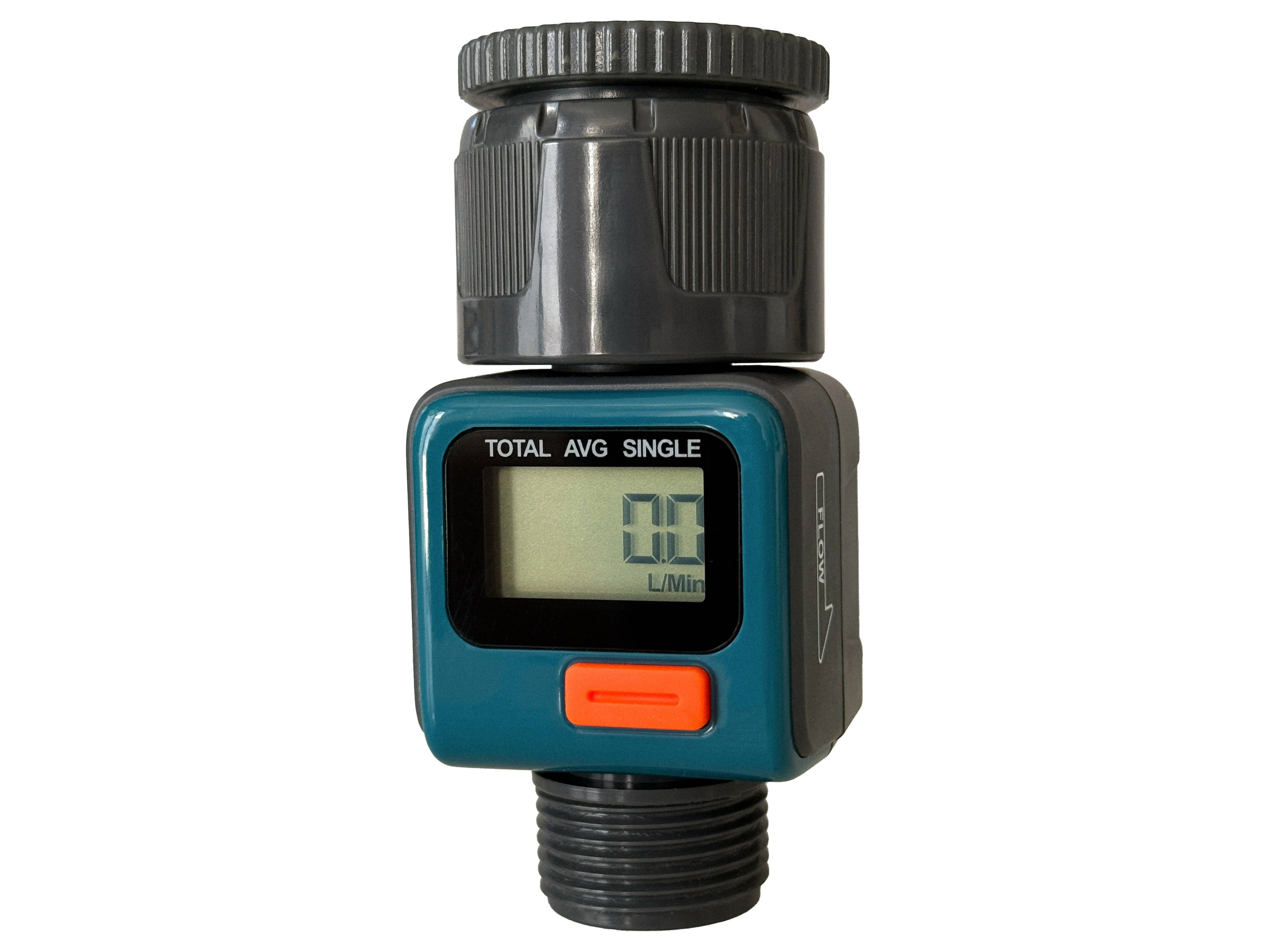 DAYGREEN Digitaler Wasserzähler DH-WT004, mit Adapter 1" u. 3/4"