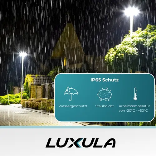 LUXULA LED-Straßenleuchte, EEK: F, 30W, 3000lm, 4500K, IP65, grau LUXULA LED-Straßenleuchte, EEK: F, 30W, 3000lm, 4500K, IP65, grau