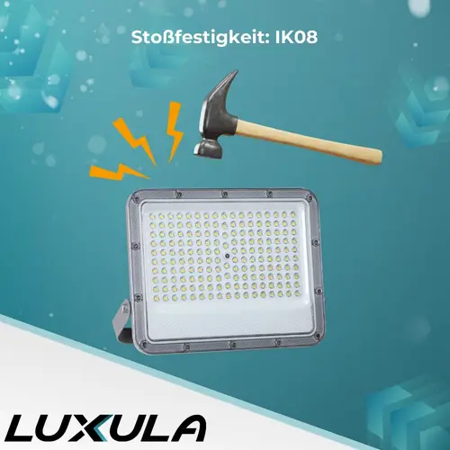 LUXULA LED-Fluter, EEK: E, 100W, 12000lm, 4000K, IP65, grau LUXULA LED-Fluter, EEK: E, 100W, 12000lm, 4000K, IP65, grau