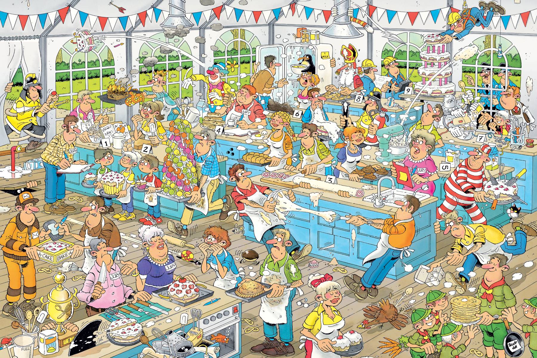 Jan van Haasteren, Backe Backe Kuchen, 1500 Teile Puzzle