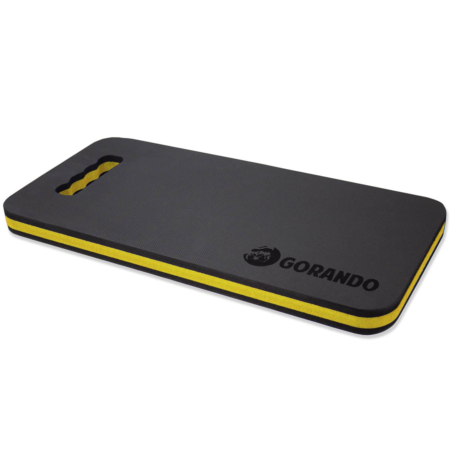 Premium Kniekissen für Garten Haus Werkstatt Sitzkissen Kniematte 44x22cm Gelb