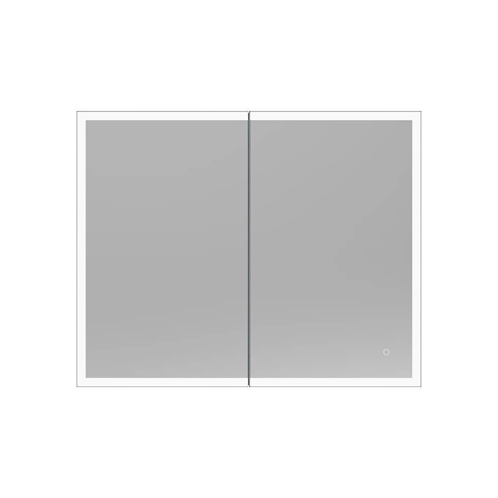 LED-SPIEGEL EVE - Farbe: Schwarz, Größe: 100 x 80 cm