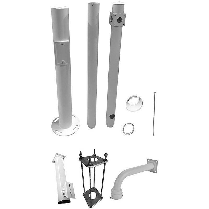 Kameramast 3,5m - Überwachungskamera Mast weiß, Kameramast | Features:Unterstützt Kennzeichenerkennung, Unterstützt Per