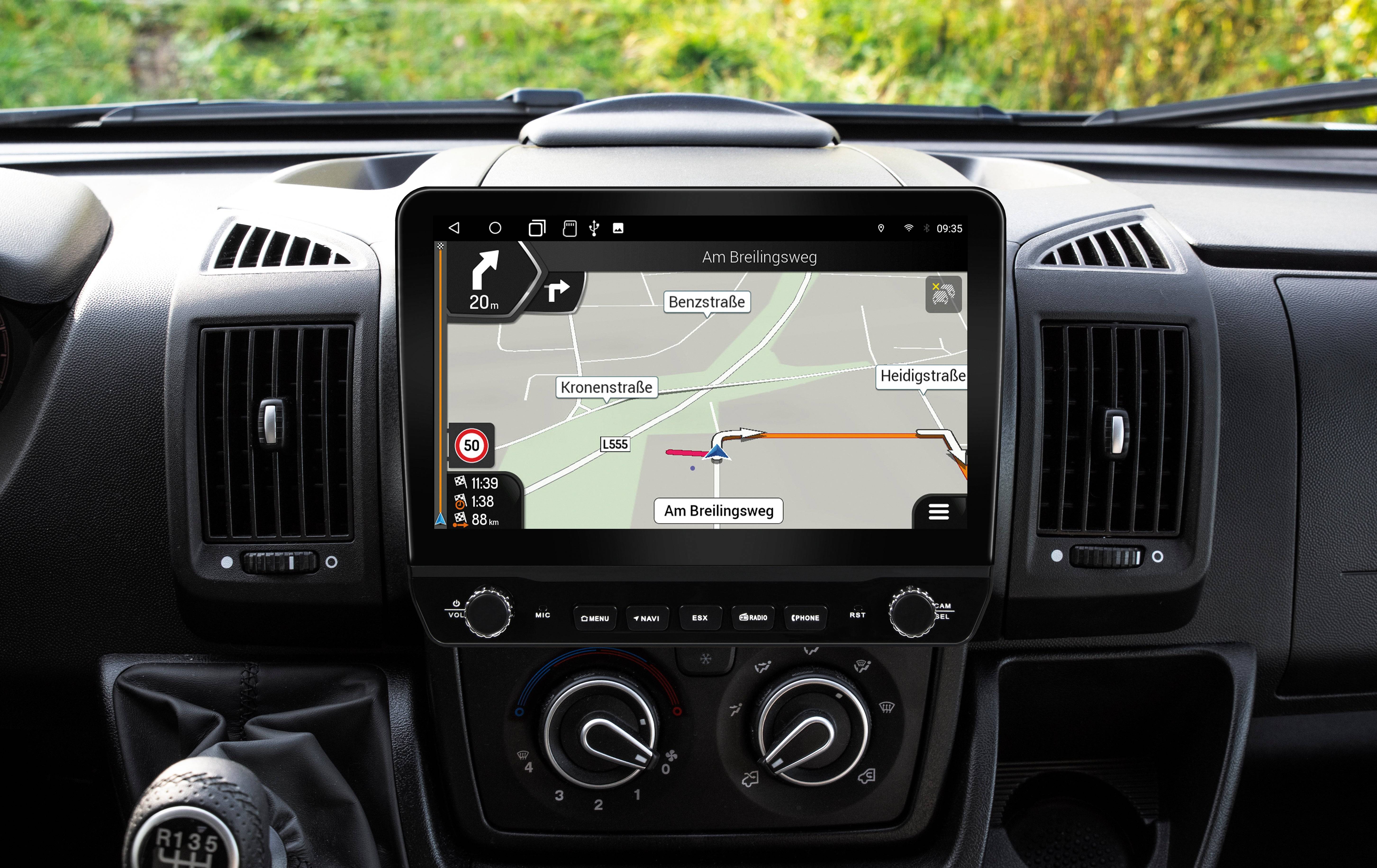 Multi Angel Naviceiver VN1061 10,1" mit DAB+, Bluetooth und 4G/LTE wahlweise mit iGO Camper Navigation