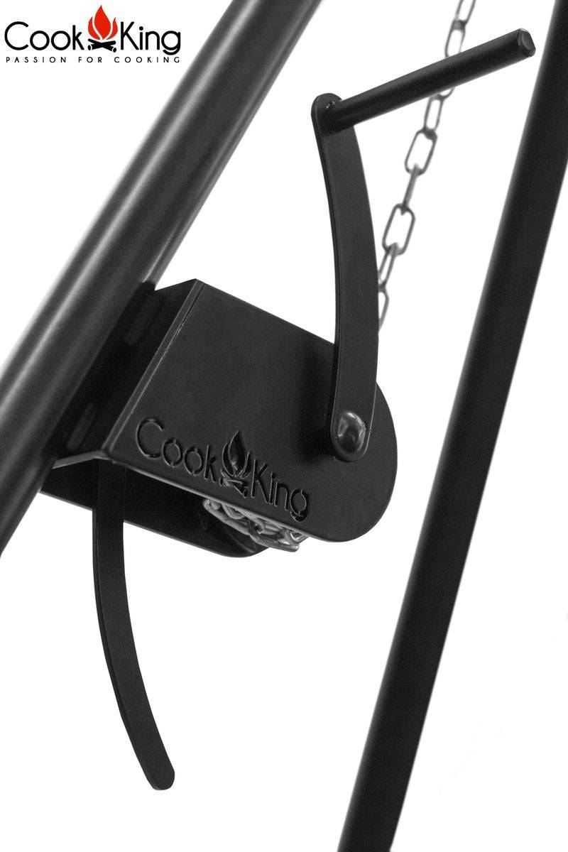 Premium Schwenkgrill „TIPI“ 210 cm - Grillrost aus Edelstahl 70 cm