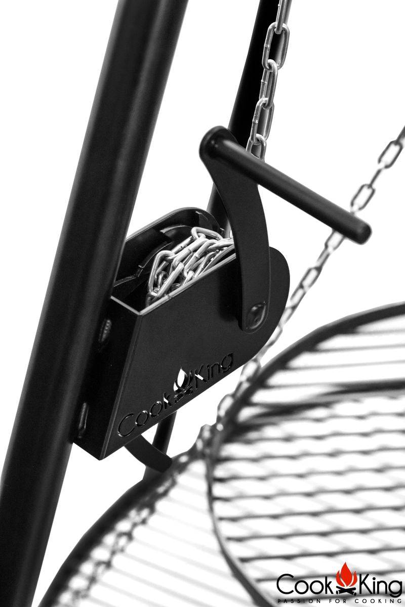 Premium Schwenkgrill „TIPI“ 210 cm - Grillrost aus Edelstahl 70 cm