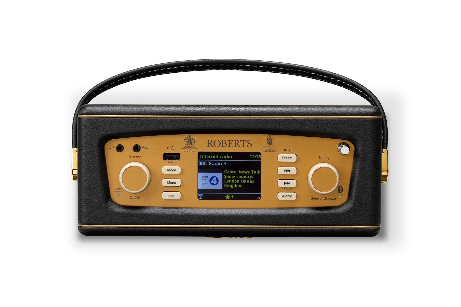Revival iStream3L | black | tragbares DAB+/FM Radio mit WLAN