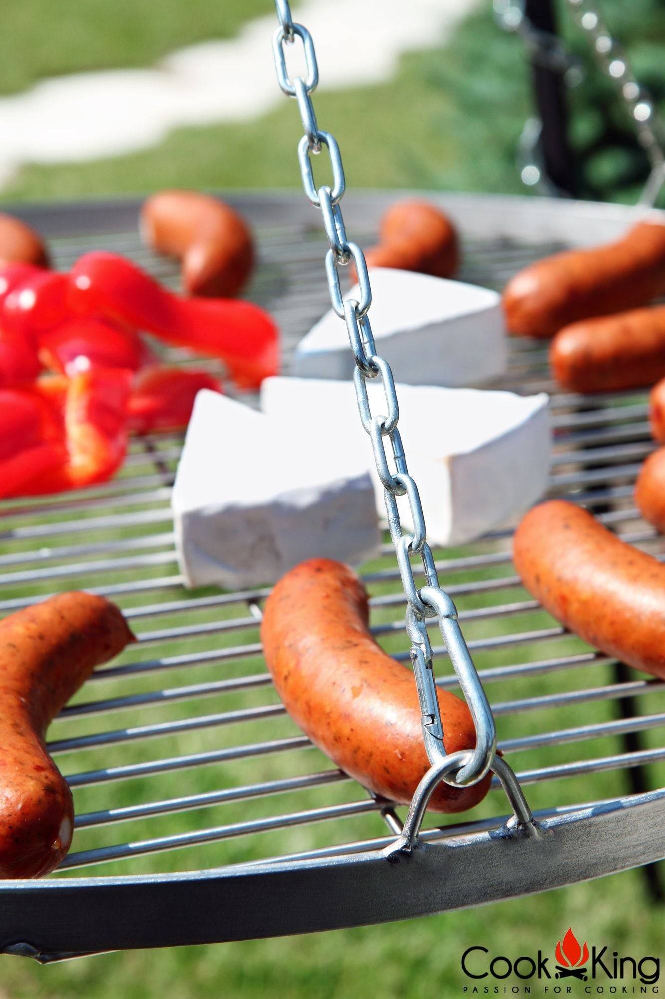 Schwenkgrill 180 cm - Grillrost aus Rohstahl 50 cm