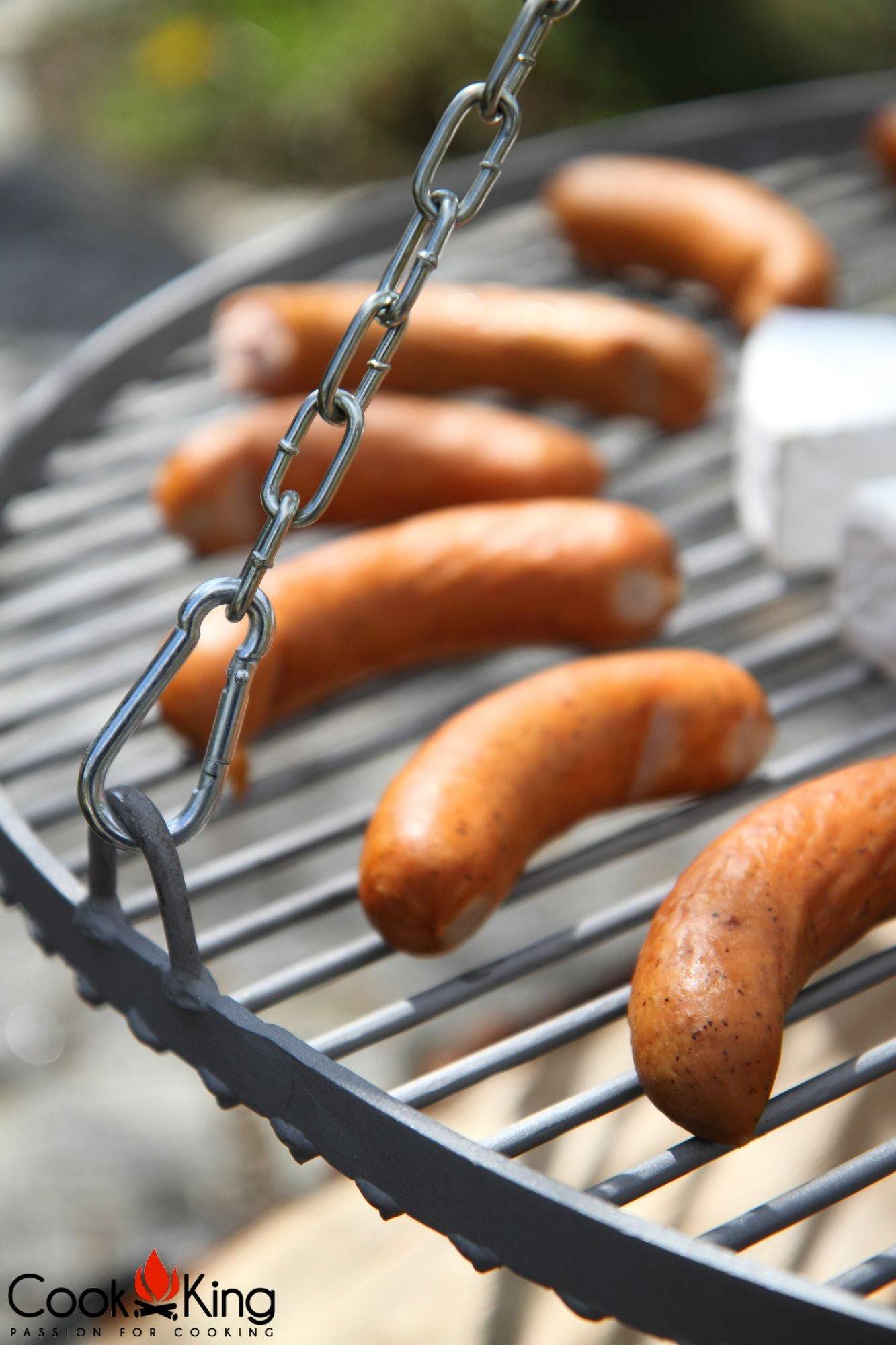 Schwenkgrill 180 cm - Grillrost aus Rohstahl 50 cm