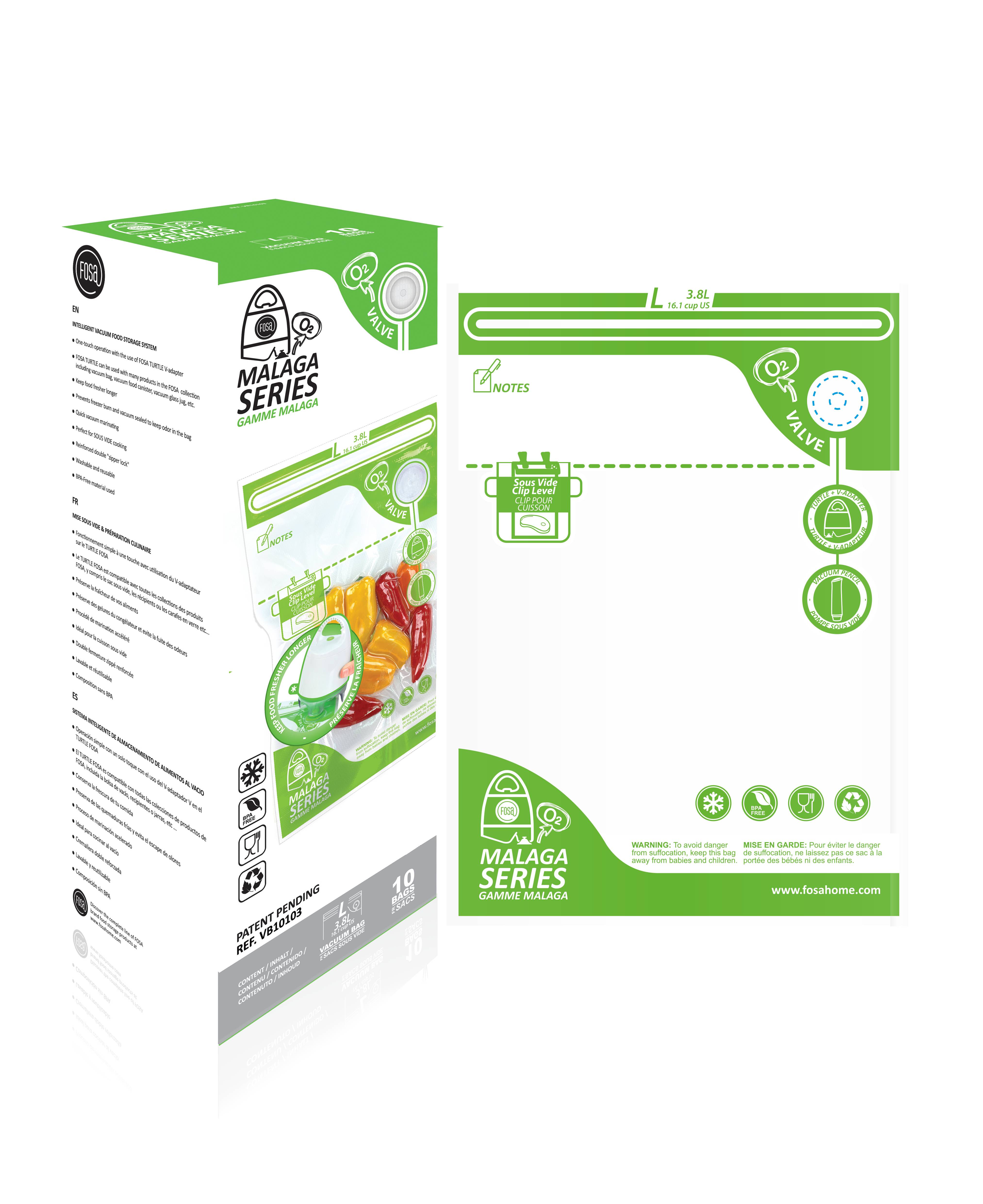 Malaga Vakuum-Beutel 10 Stck. L