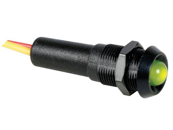 LED-SIGNALLEUCHTE 5V GRÜN - SCHWARZES GEHÄUSE