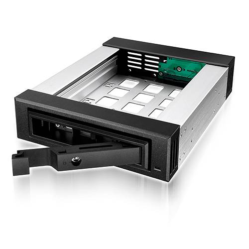 Carrier IcyBox IB-129SSK-B mit 4 HDD Schrauben black Multimedia-Technik Festplattenzubehör