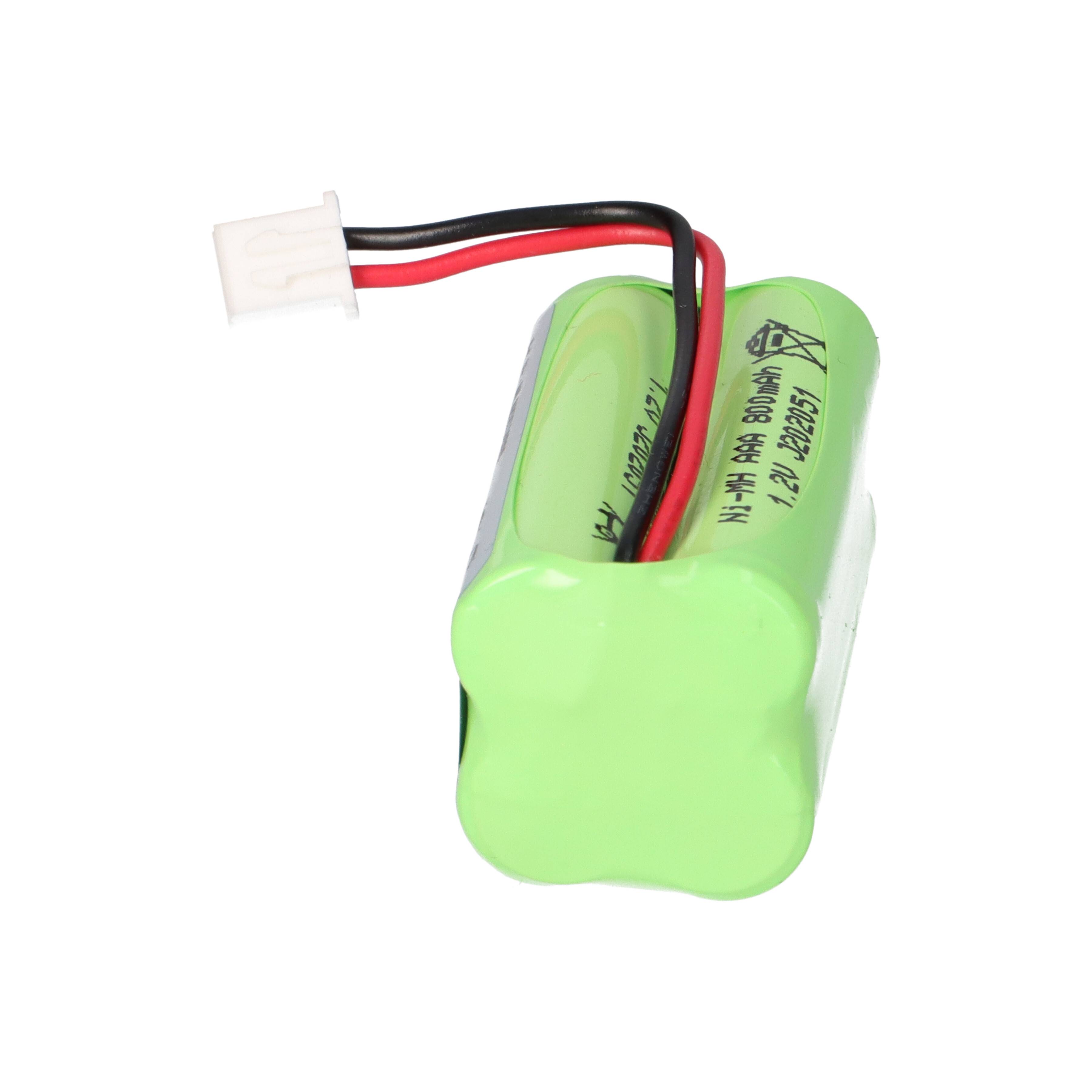 Kopie von 4,8V 900mAh AAA Ni-MH F2x2 Notleuchten Akkupack Kabel und Stecker #1