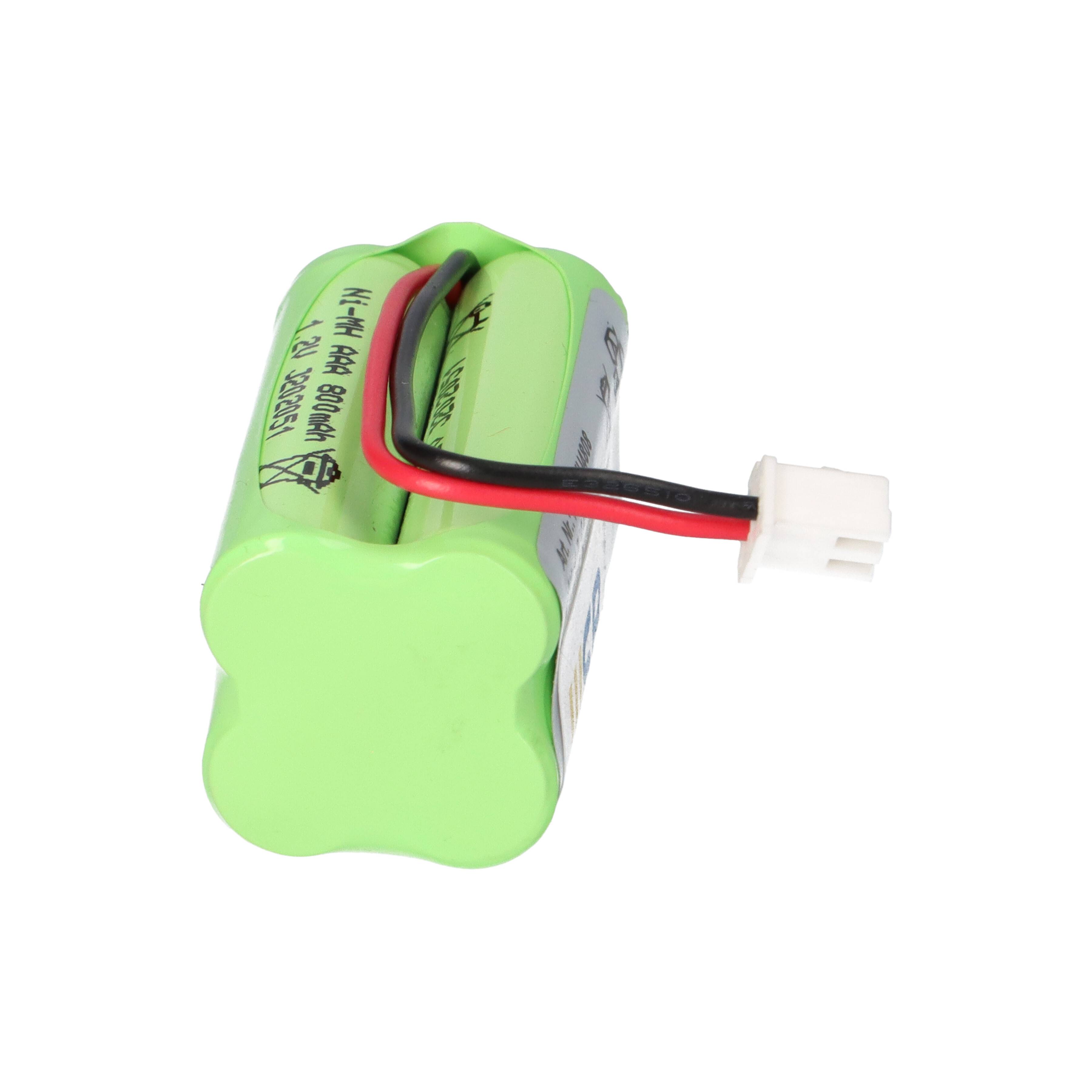 Kopie von 4,8V 900mAh AAA Ni-MH F2x2 Notleuchten Akkupack Kabel und Stecker #1