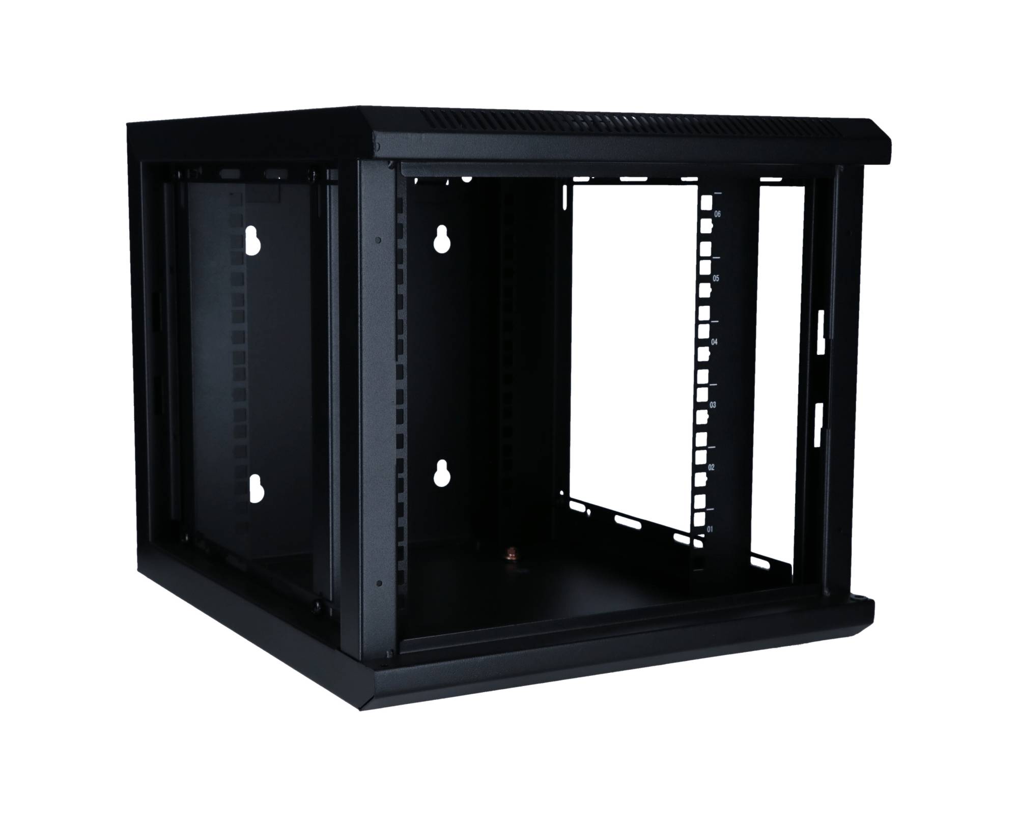 DSIT Danicom - 6 HE, 10" Serverschrank, mit Glastür, (BxTxH) 370X450X370mm