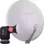 DUR-line 4 Teilnehmer Set - Satelliten-Komplettanlage - Select 75cm/80cm Spiegel/Schüssel Hellgrau + Quad LNB 4 Teilnehmer - DVB-S2 HDTV 4K 3D DUR-line 4 Teilnehmer Set - Satelliten-Komplettanlage - Select 75cm/80cm Spiegel/Schüssel Hellgrau + Quad LNB 4 Teilnehmer - DVB-S2 HDTV 4K 3D