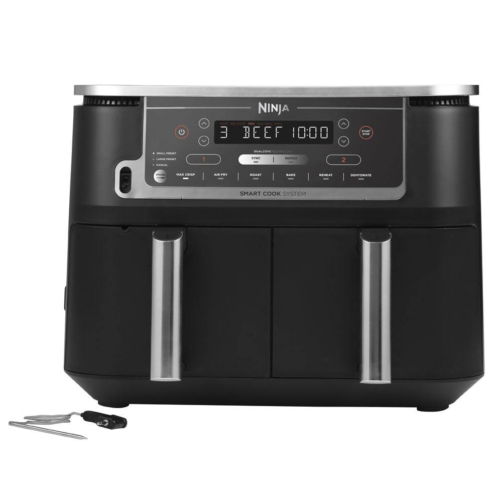 Ninja AF451EU Foodi MAX Dual Doppel-Heißluftfritteuse schwarz