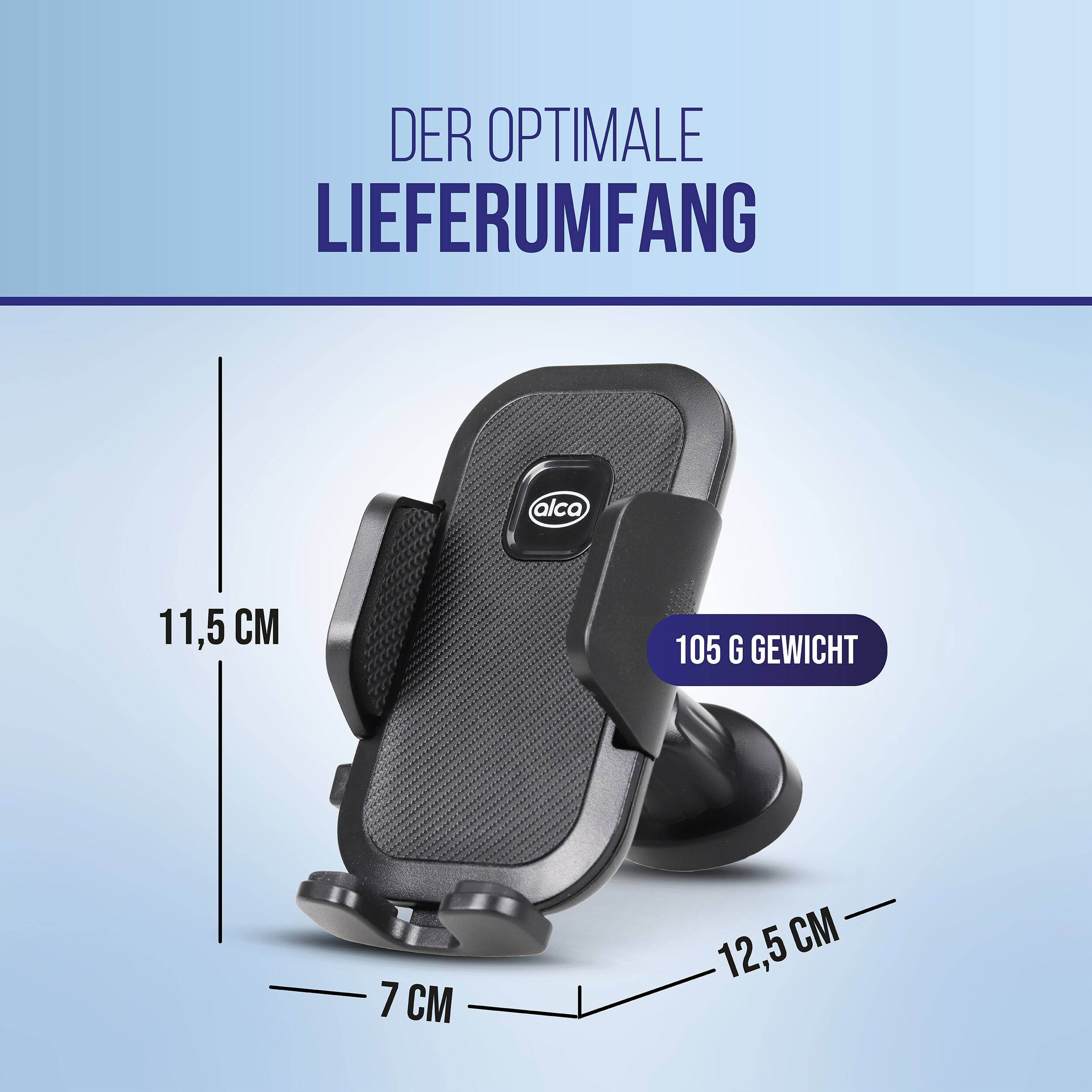alca® Handyhalterung mit Haken Lüftungsgitter 360° drehbar 4,6-6,8"