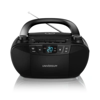 Universum BB 200 - tragbarer CD-Player mit Radio, Kassette & Lautsprecher – Boombox mit AUX & 3,5mm Kopfhöreranschluss Universum BB 200 - tragbarer CD-Player mit Radio, Kassette & Lautsprecher – Boombox mit AUX & 3,5mm Kopfhöreranschluss
