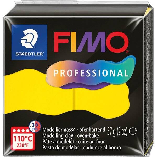 Modelliermasse Fimo professsional 57g gelb