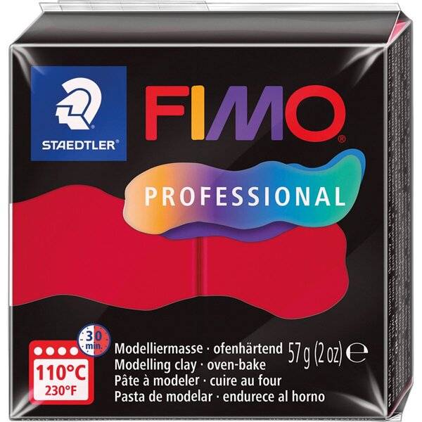 Modelliermasse Fimo professsional 57g karmin