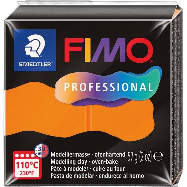 Modelliermasse Fimo professsional 57g orange