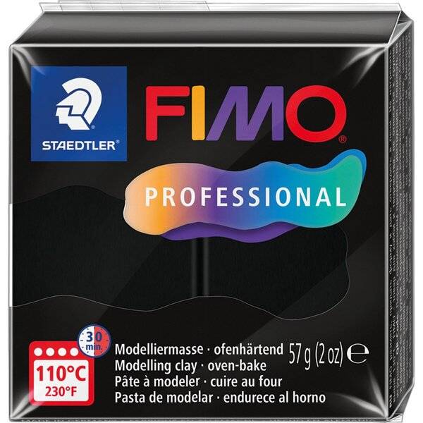 Modelliermasse Fimo professsional 57g schwarz