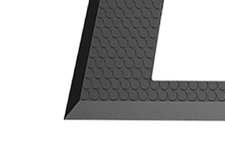 ESD Bodenmatte für SGT Schuhelektrode, ableitfähig, schwarz, 750 x 760 x 12 mm