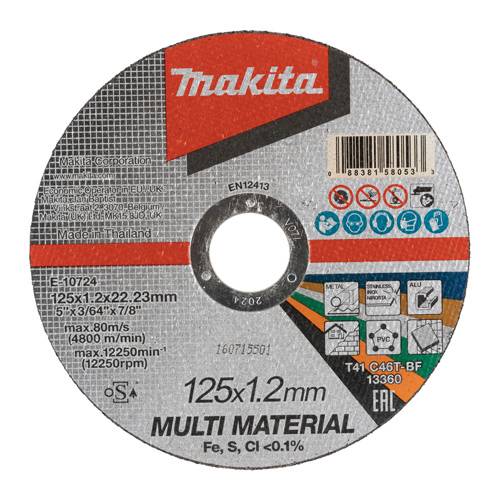 MAKITA E-10724 - Trennscheibe (Stärke 1,20 mm | Durchmesser 125 mm)