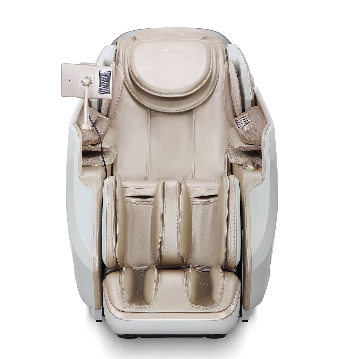 Naipo 4D Massagesessel, Raumkapsel-Massagestuhl für Ganzkörper-Entspannungsmassage Weiß