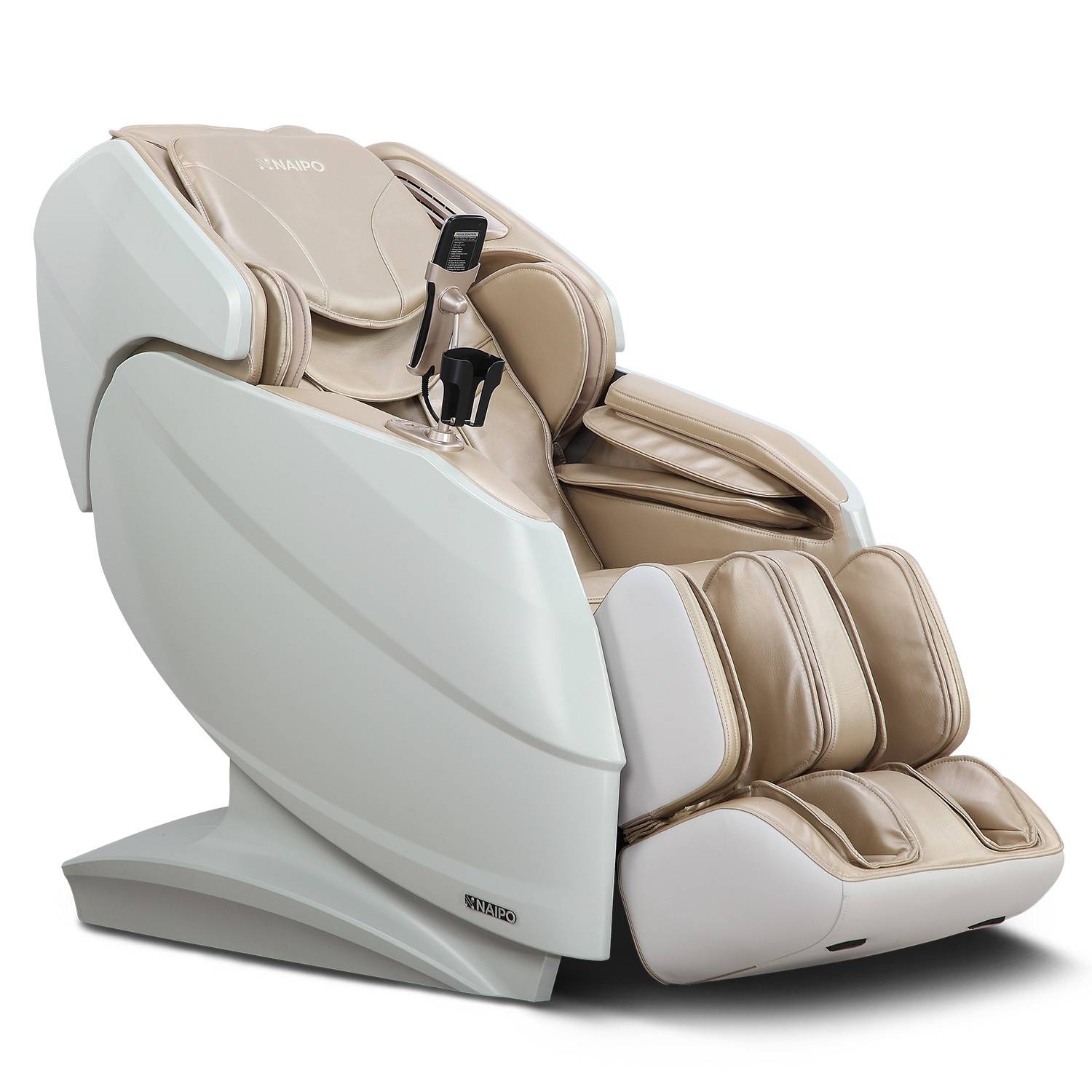 Naipo 3D Massagesessel R50 weiß, High-End Massagestuhl, Wärmefuktion, Weiß