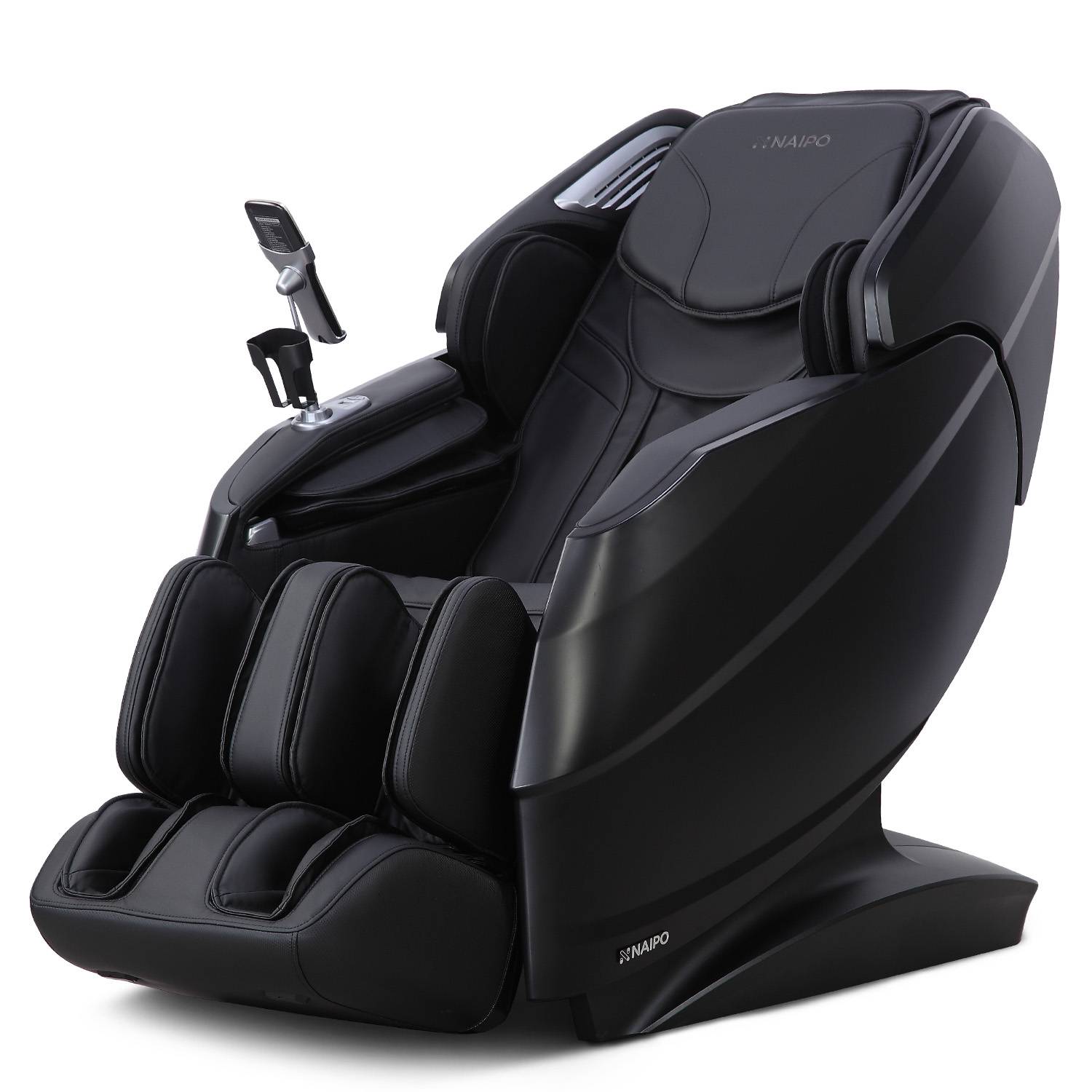 Naipo 3D Massagesessel R50 weiß, High-End Massagestuhl, Wärmefuktion, Schwarz