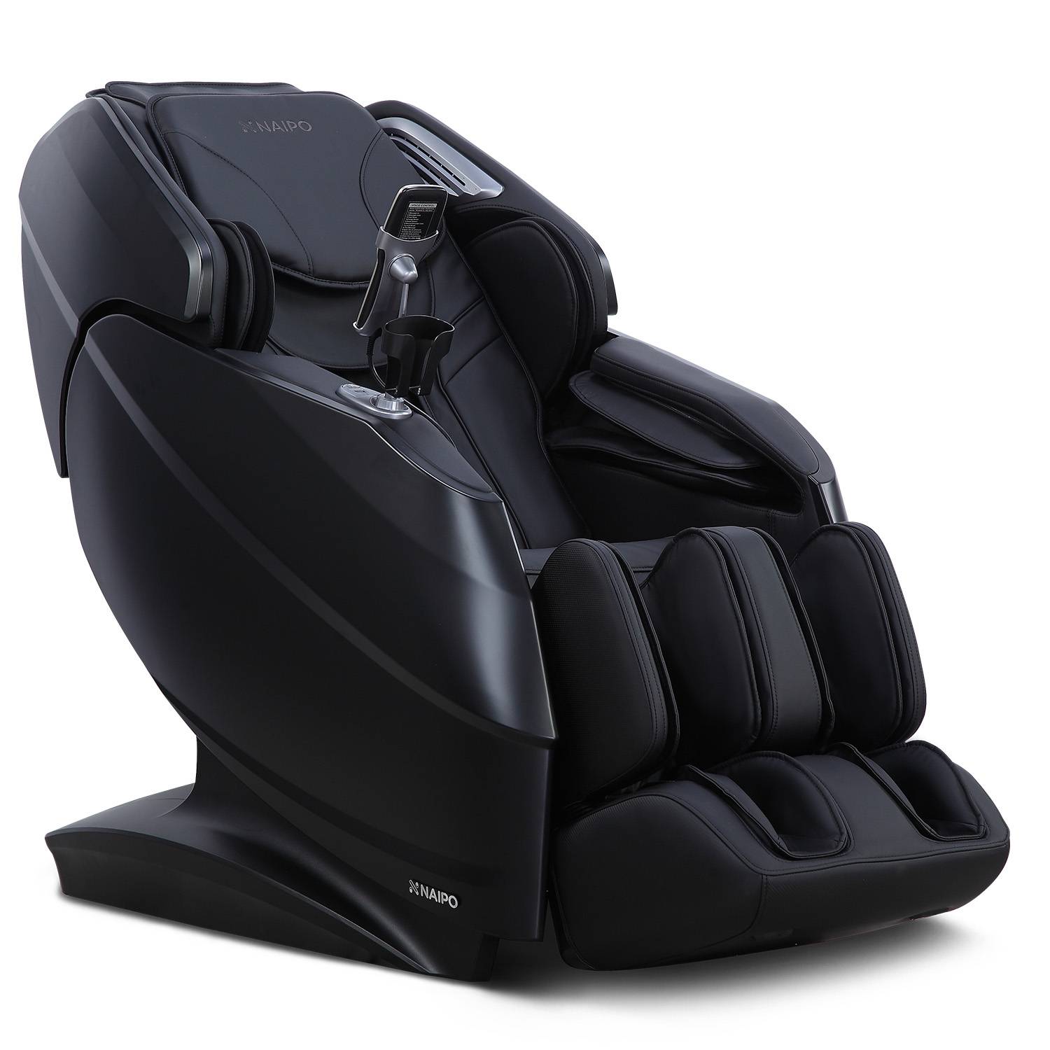 Naipo 3D Massagesessel R50 weiß, High-End Massagestuhl, Wärmefuktion, Schwarz