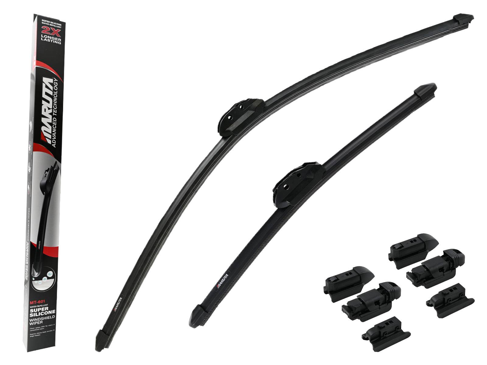 MARUTA Lotus Perl-Effekt Scheibenwischer SET 700 mm / 400 mm - universal - vorne, Aero-dynamik optimierte Wischerblätter