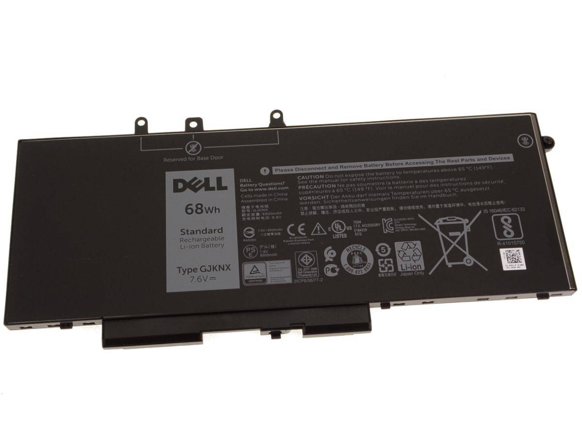 Dell Main Battery Pack 7.6V 68Wh 8500mAh Batterie 8.500 mAh 7,6 V