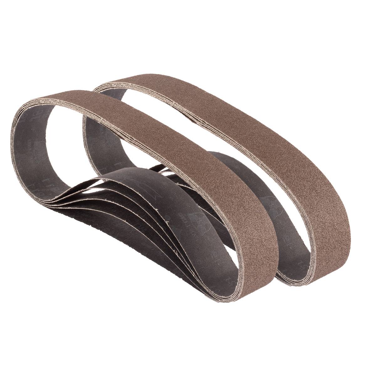 STAHLWERK Schleifband 10er Set mit P80 Körnung 40 x 760 mm