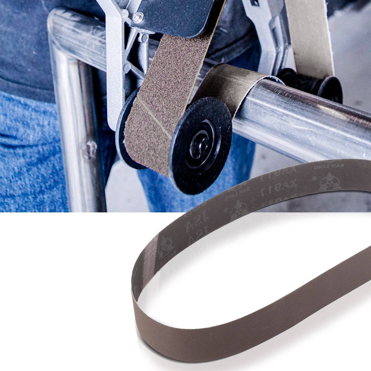 STAHLWERK Schleifband 10er Set P180 40 x 760mm Gewebe Schleifpapier