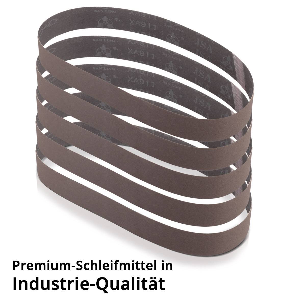STAHLWERK Schleifband 10er Set P180 40 x 760mm Gewebe Schleifpapier