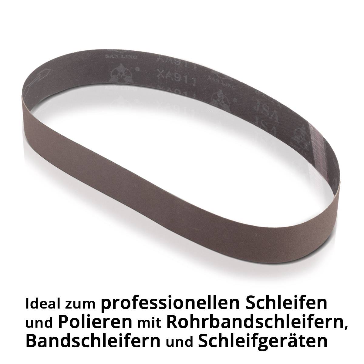 STAHLWERK Schleifband 10er Set P180 40 x 760mm Gewebe Schleifpapier