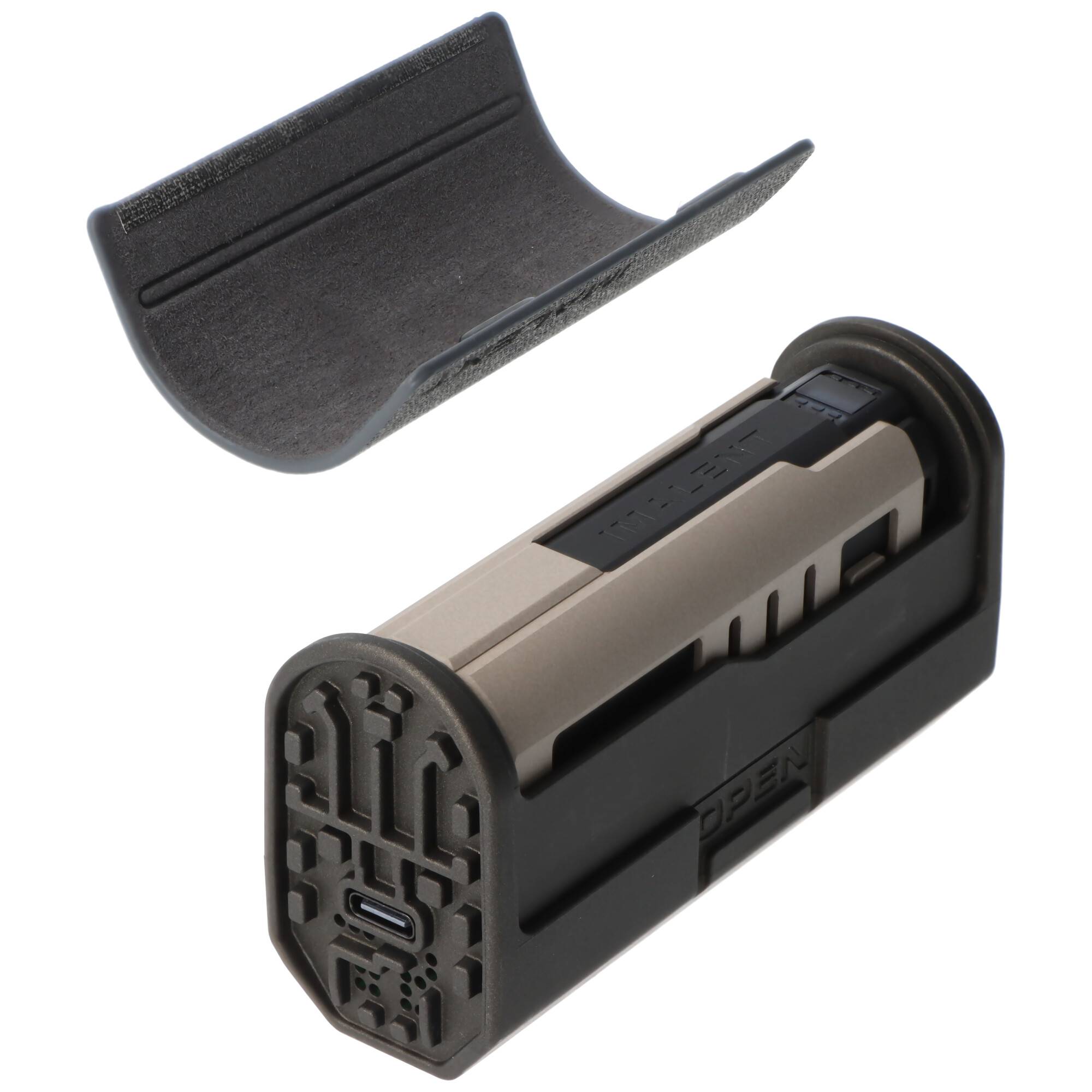 Imalent LD35 LED-Taschenlampe, Premium Edition mit Ladebox, bis zu 1200 Lumen, grau