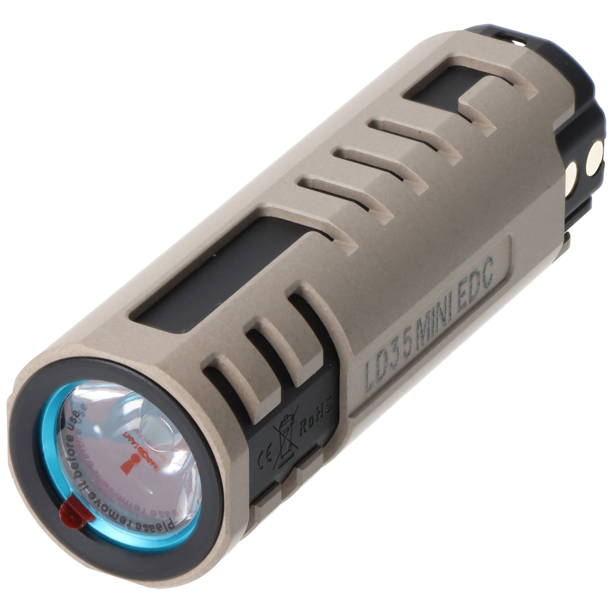 Imalent LD35 LED-Taschenlampe, Premium Edition mit Ladebox, bis zu 1200 Lumen, schwarz