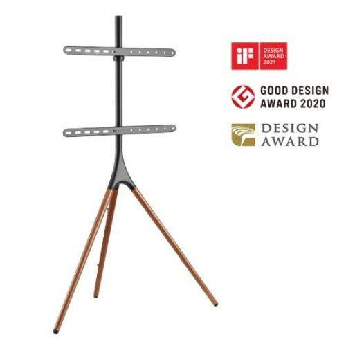 Dacomex TV-Ständer S65-600E in edlem Staffelei-Design, für Flachbildschirm 114 - 165 cm (45" - 65"),