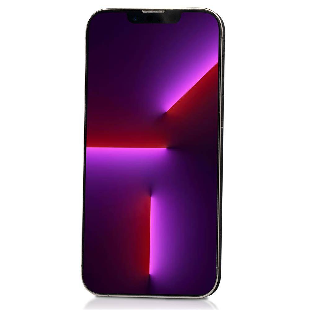Apple iPhone 13 Pro (Refurbished) Smartphone (P/N: MLV93ZD/A, 128GB, Graphit, Face ID, 5G, 12 MP, Edelstahl)