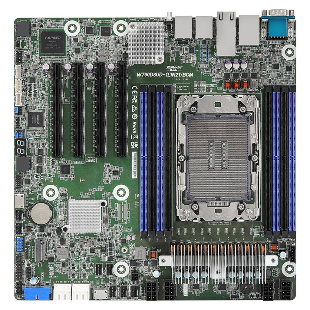 ASRock Mainboard W790D8UD-1L1N2T/BCM Deep Micro-ATX Sockel 4677 Single