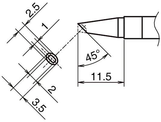 Aktiv-Lötspitze Format 2535BCM