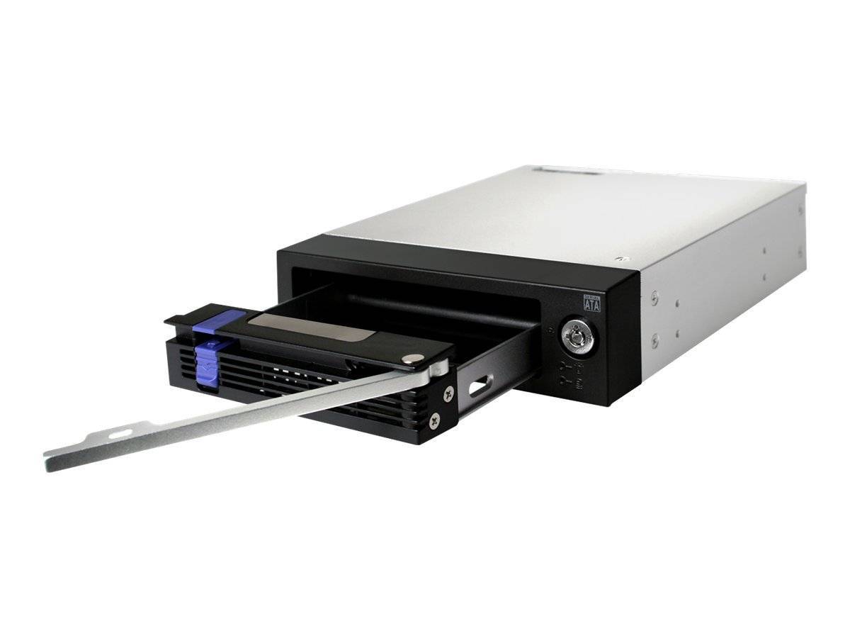 We-Ra. IcyDock 8.9cm SATAI-III in 1x5,25 MB876SK-B sw Multimedia-Technik Festplattenwechselr.